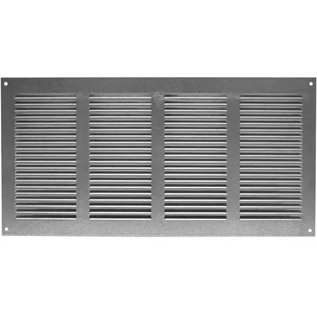 Grille métal 400 x 200 mm zinc - MR4020Zn