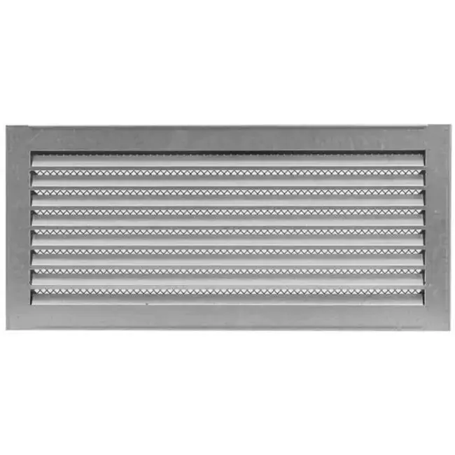 Grille métal industriel 500 x 200 mm zinc - MRF5020Zn