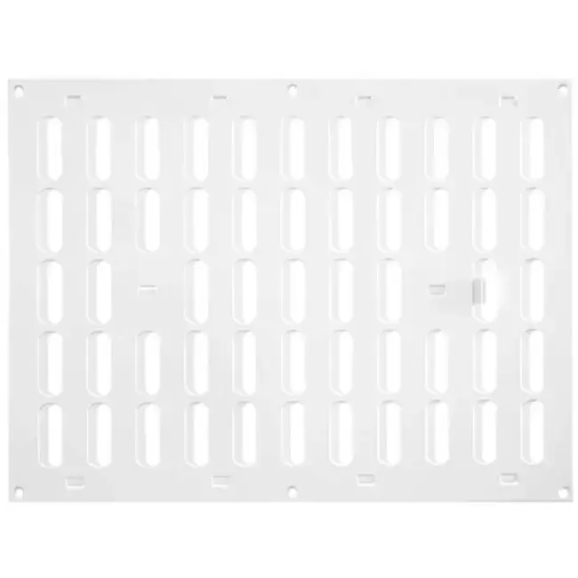 Grille métal réglable 400 x 300 mm blanc - MR4030R - RAL9016