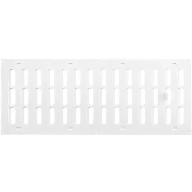 Grille métal réglable 500 x 200 mm blanc - MR5020R - RAL9016