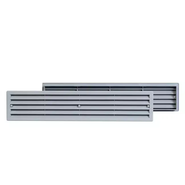 Grille plastique 450 x 92 mm gris - VR459P