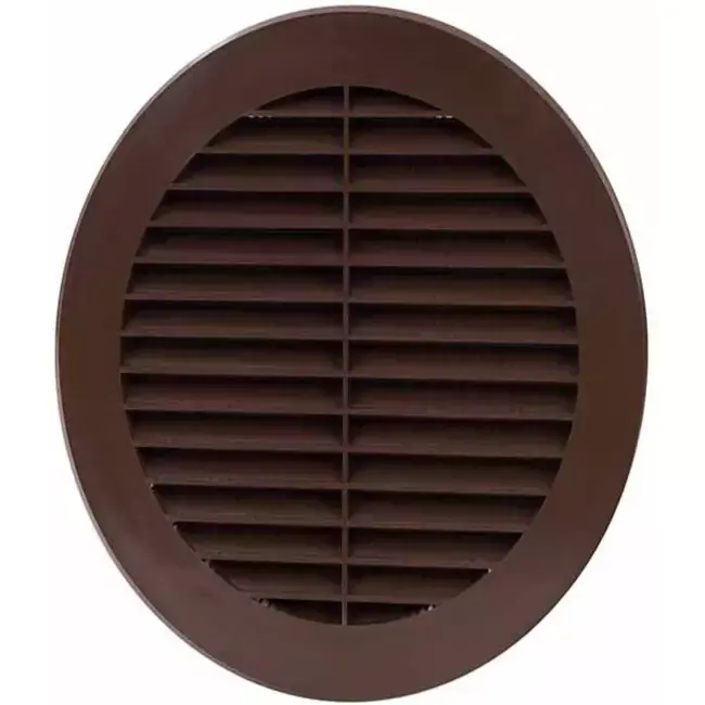 Grille à ailettes diamètre 150 mm marron - VR150B
