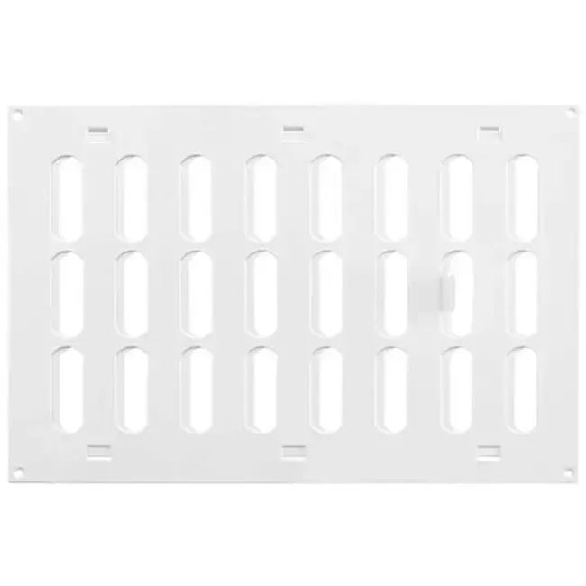 Grille métal réglable 300 x 200 mm blanc - MR3020R - RAL9016