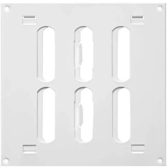 Grille métal réglable 150 x 150 mm blanc - MR1515R - RAL9016