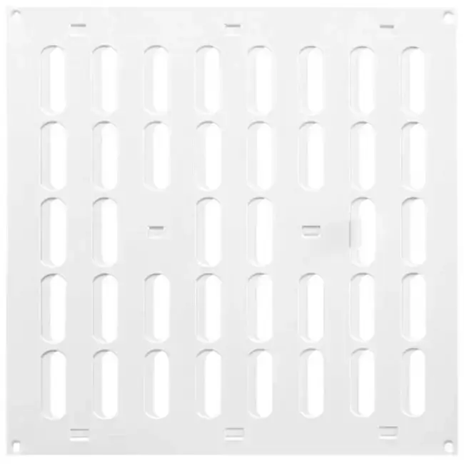 Grille métal réglable 300 x 300 mm blanc - MR3030R - RAL9016