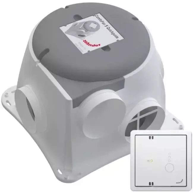 Ensemble Zehnder ComfoFan Silent 460 m³/h avec capteur de CO2 - douille de protection