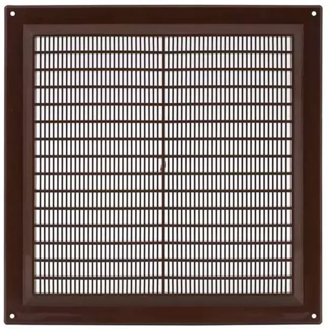 Grille de ventilation carrée grillagée 250 x 250 mm marron - VR2525B