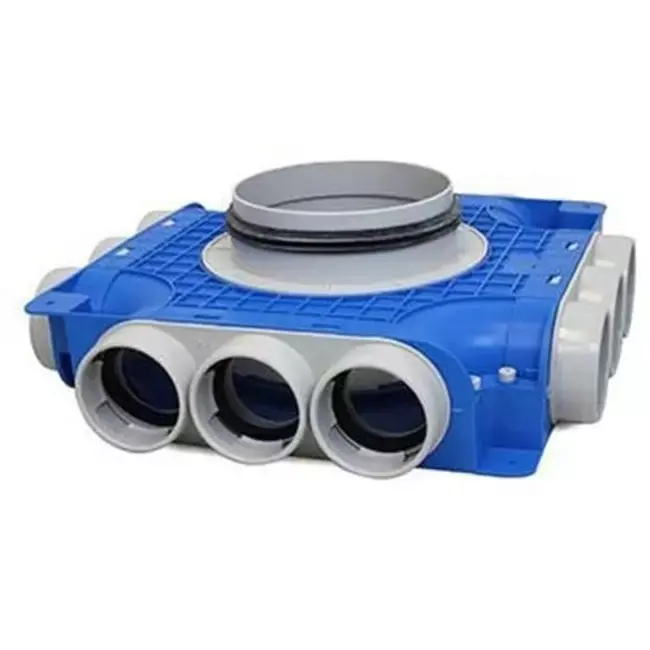 Boîte de sous-distribution Vent-Axia Uniflexplus 12x Ø69mm raccordement latéral avec embout Ø125mm