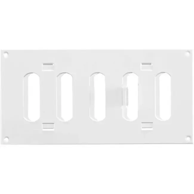 Grille métal réglable 200 x 100 mm blanc - MR2010R - RAL9016