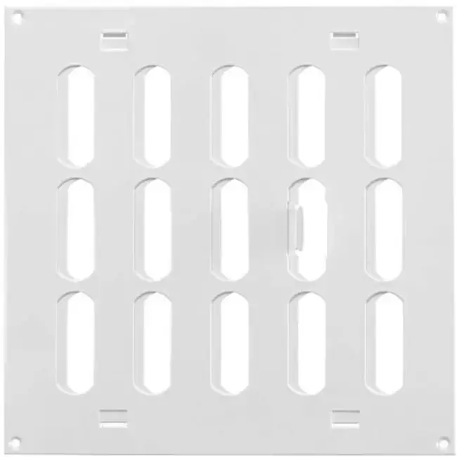 Grille métal réglable 200 x 200 mm blanc - MR2020R - RAL9016