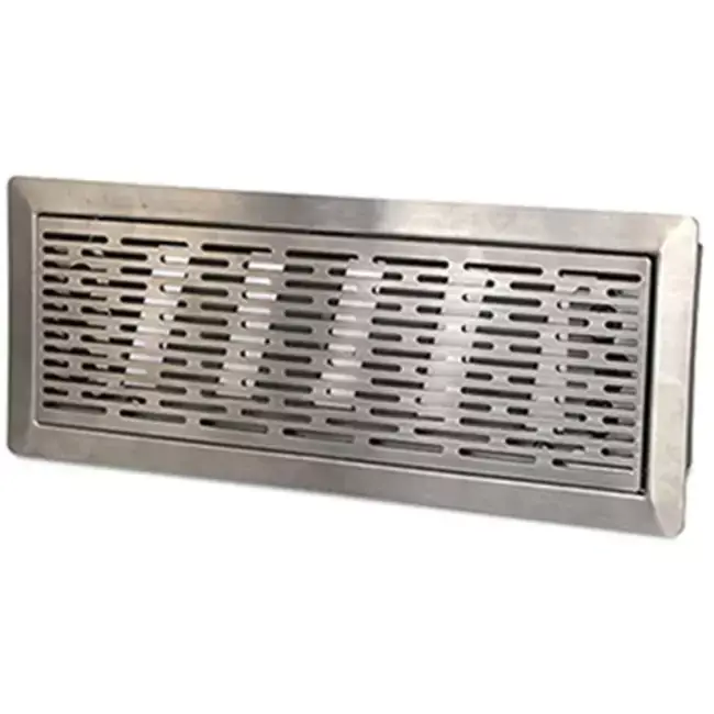 Grille de sol à fentes réglables Vent-Axia Uniflexplus - acier inoxydable brossé - VRVBS