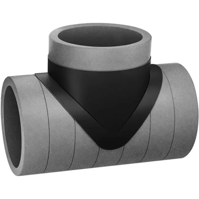 Pièce en T isolée EPS diamètre de 160mm