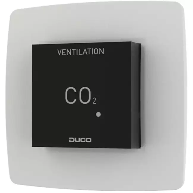Sonde d‘ambiance Duco CO2 sans commande RF/câblée noir
