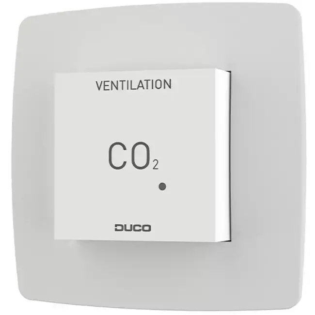 Sonde d‘ambiance Duco CO2 sans commande RF/câblée blanc