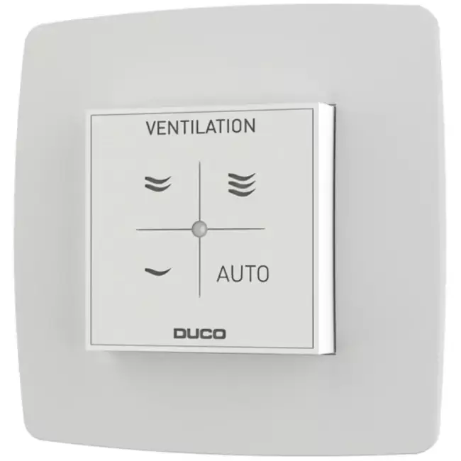 Capteur d‘humidité Duco avec contrôle RF/câblé blanc