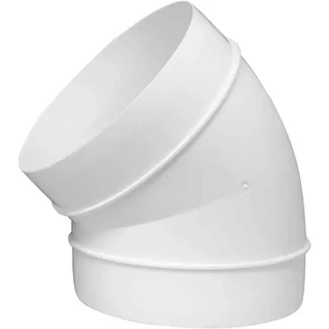 Coude rond en plastique à 45 ° diamètre 150 mm AL150-45