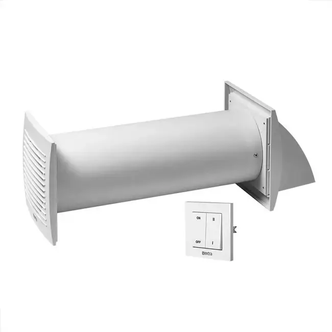 Europlast Aérateur double flux 150 mm avec interrupteur