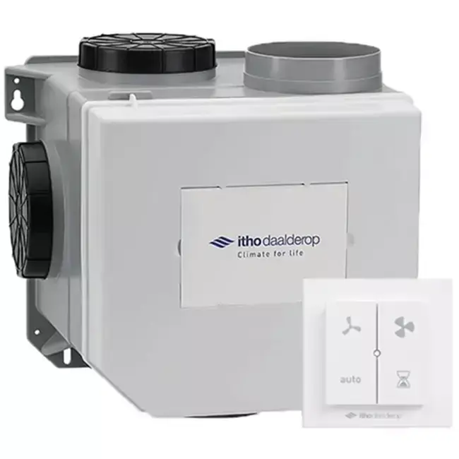 Itho Daalderop CVE-S ECO SE 325 m³/h + sonde d‘humidité + RFT-N Auto control - euro plug