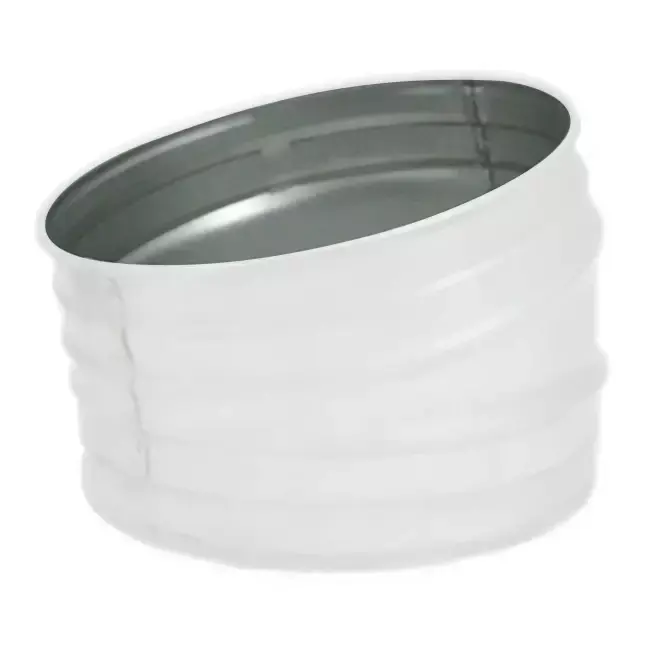 Coude rond spiralé 15° Ø 315 mm - sur mesure RAL9010