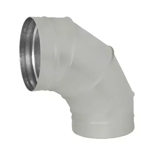 Coude spiralé rond 90° Ø 315 mm pour conduit rigide galvanisé - sur mesure RAL7035