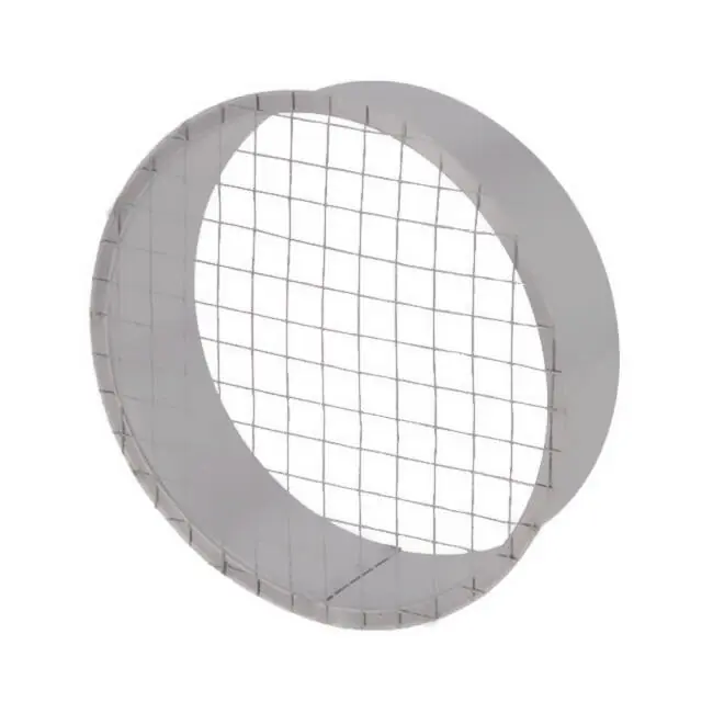 Grille tubulaire Ø 315 mm avec maille pour conduit rigide galvanisé - sur mesure RAL7035