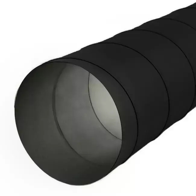 Conduit rigide galvanisé Ø 200 mm longueur 1,5 mètre - galvanisé - sur mesure RAL9005