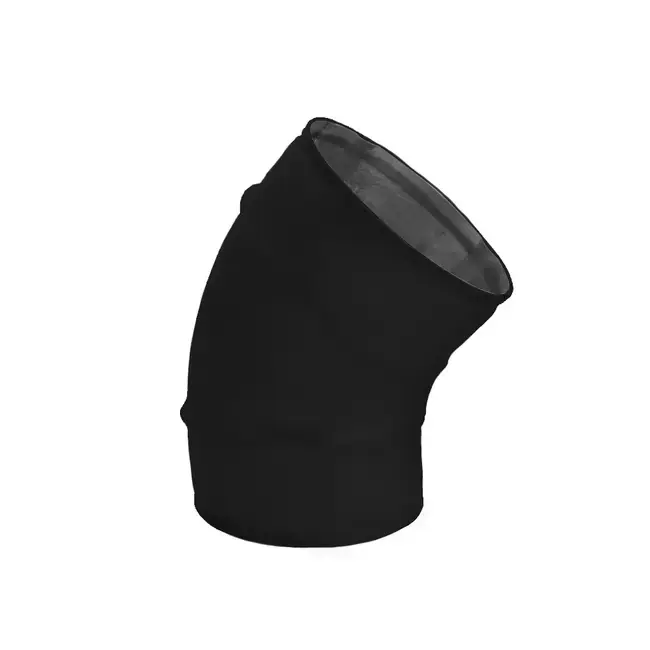 Coude spiralé rond 45° Ø 125 mm pour conduit rigide galvanisé - sur mesure RAL9005
