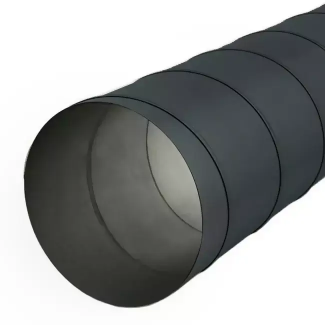 Conduit rigide galvanisé Ø 150 mm longueur 1,5 mètre - galvanisé - sur mesure RAL7016