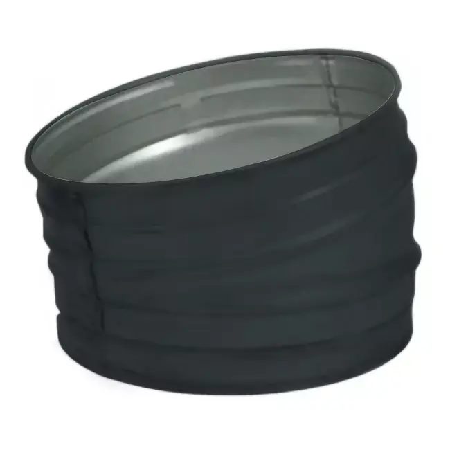 Coude rond spiralé 15° Ø 160 mm - sur mesure RAL7016