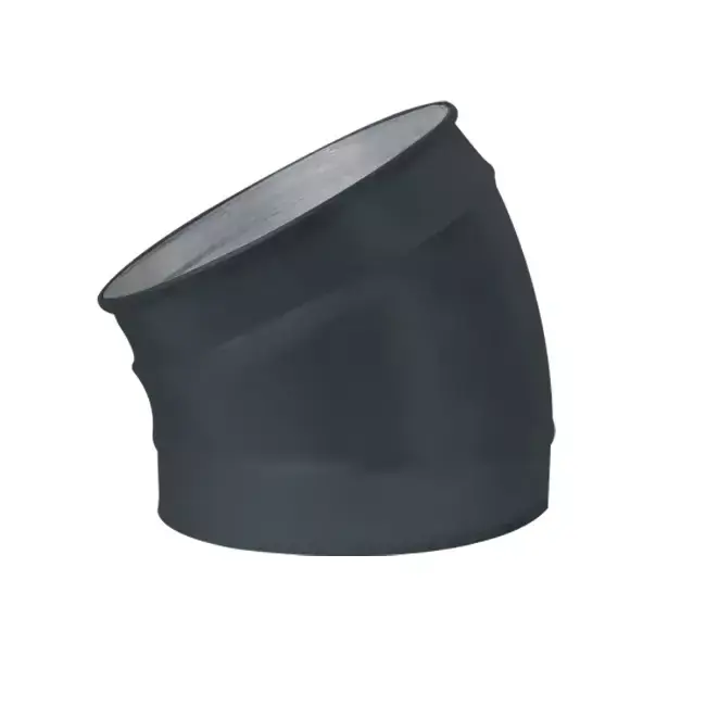 Coude spiralé rond 30° Ø 200 mm pour conduit rigide galvanisé - sur mesure RAL7016