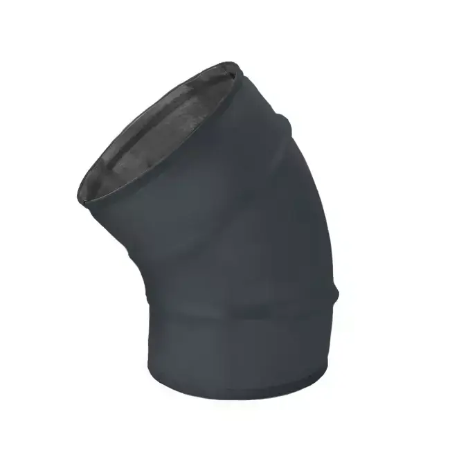 Coude spiralé rond 45° Ø 250 mm pour conduit rigide galvanisé - sur mesure RAL7016