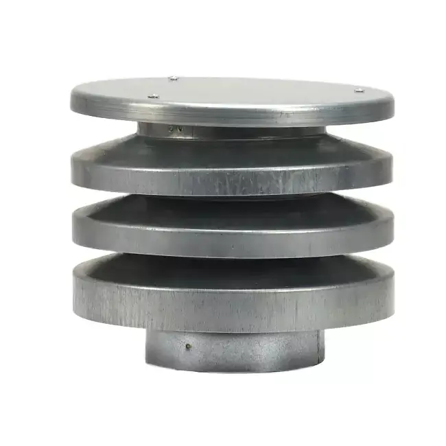 Capot de toit circulaire avec entrée et sortie d‘air avec lamelles Ø250 mm