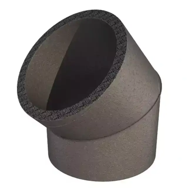 Ubbink Aerfoam Coude à 45 degrés 125 mm