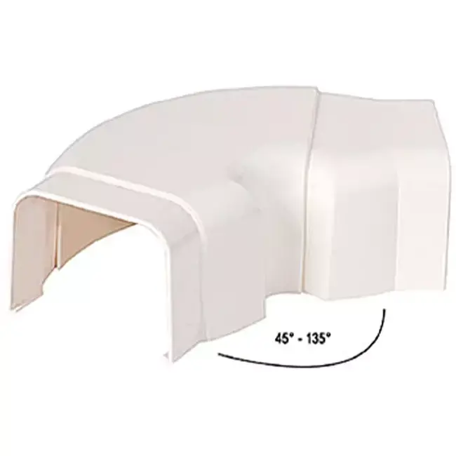 Climaplus gaine de climatisation Coude réglable 70x55mm RAL 9010 BLANC