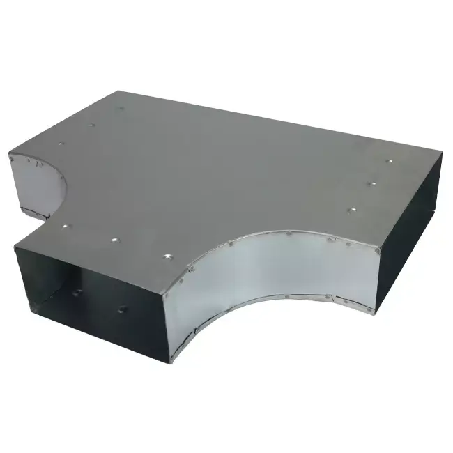 Pièce en T 90 degrés 170x80 mm - 170x80 mm pour gaine