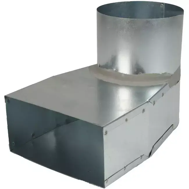 Angle d‘ardoise 170x80 mm au diamètre 160 mm pour gaine
