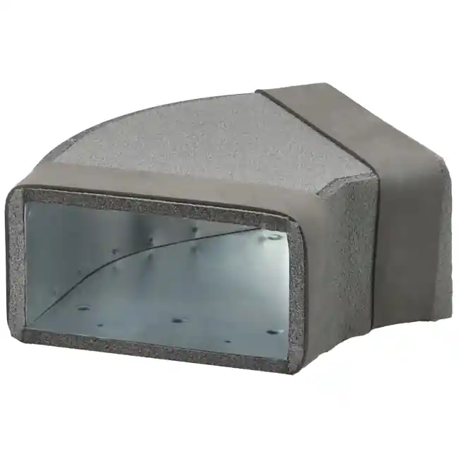 Thermoduc coude 45 degrés 170x80 horizontal pour gaine