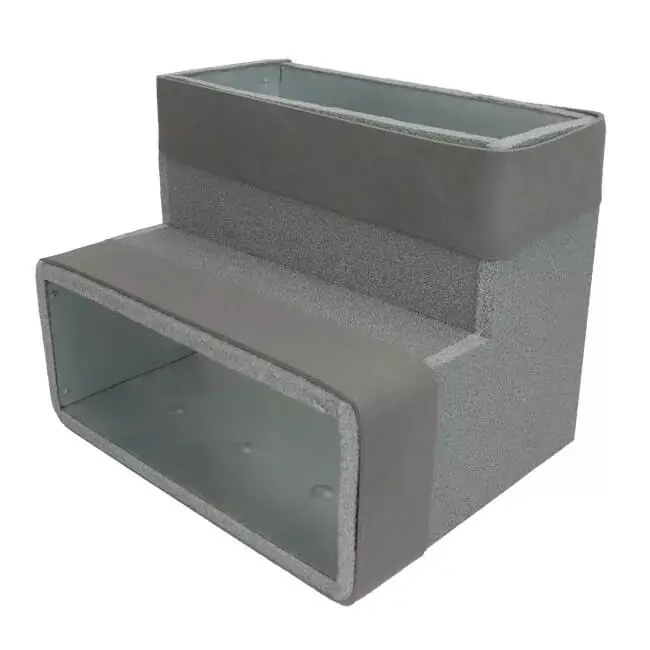 Thermoduc coude 90 degrés 170x80 vertical pour gaine