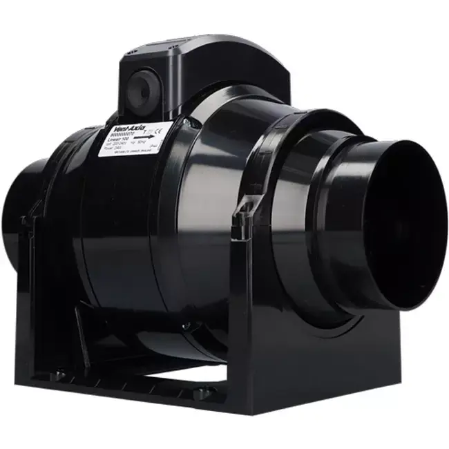 Vent-Axia ventilateur tubulaire 150mm débit mixte avec minuterie - Lineair 150T