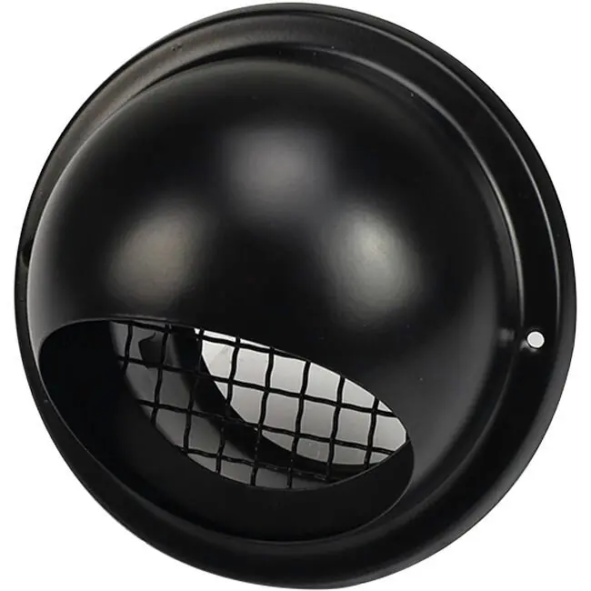 Grille à rouleaux sphériques en acier inoxydable 150 mm de passage mural - EL-SS-B150 SS RAL9005
