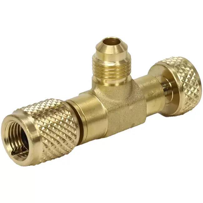 Valve de mesure avec joint schrader 5/16*5/16 (avec valve)