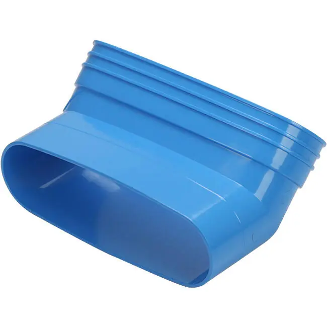 Wavin Ventiza Coude 45 degrés PVC ovale 235x80 mm vertical M/S