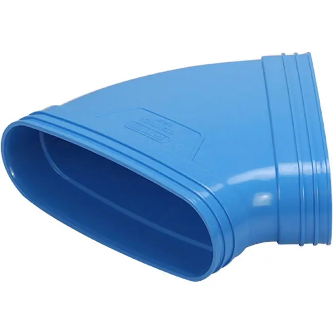 Wavin Ventiza Coude 45 degrés PVC ovale 235x80 mm horizontal M/S