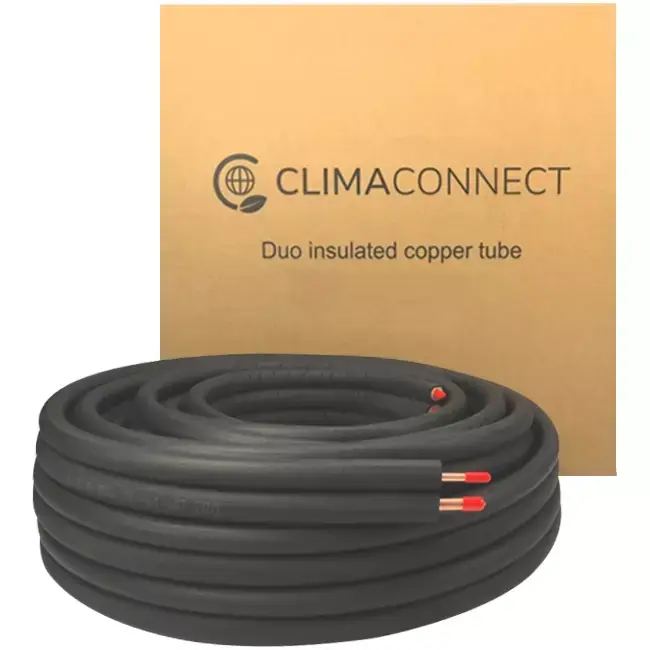 Climaconnect Duo tuyau de refroidissement isolé 1/4-1/2 rouleau 20 mètres