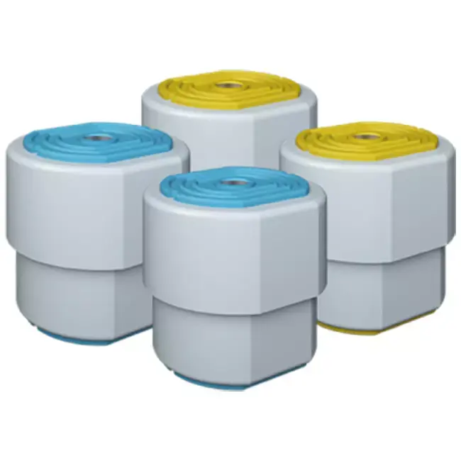 Kit de vibration Climaconnect 1.2 bleu/jaune, avec ressort, pour unités jusqu‘à 80 KG