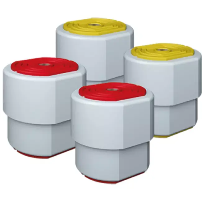 Kit de vibration Climaconnect 3.2 rouge/jaune, avec ressort, pour unités jusqu‘à 120 KG