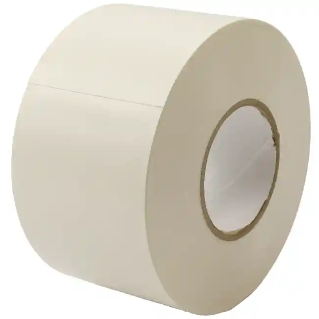 Ruban PVC blanc 50 mm de large - rouleau de 33 m