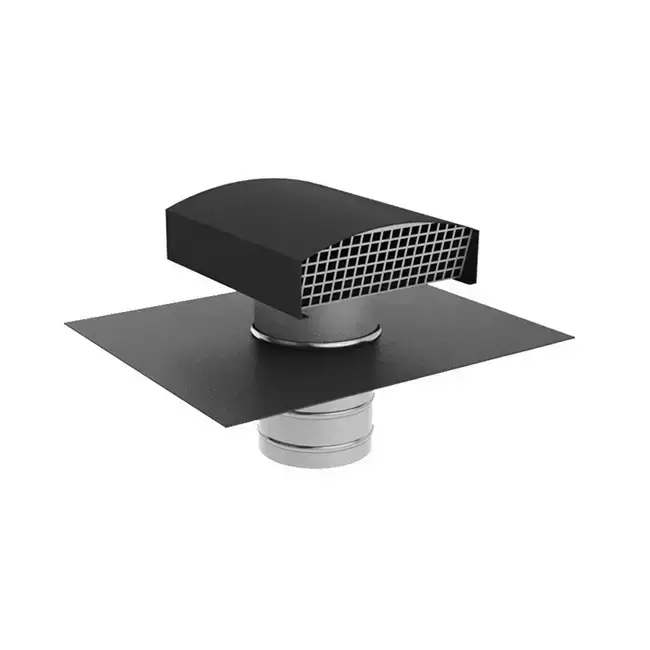 Terminal de toit Econox CTM 200 mm aluminium anthracite avec couvercle