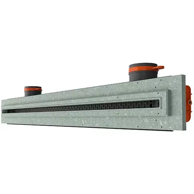 Grille Ergovent sans cadre 1000 mm avec diamètre de raccordement 90 mm - standard