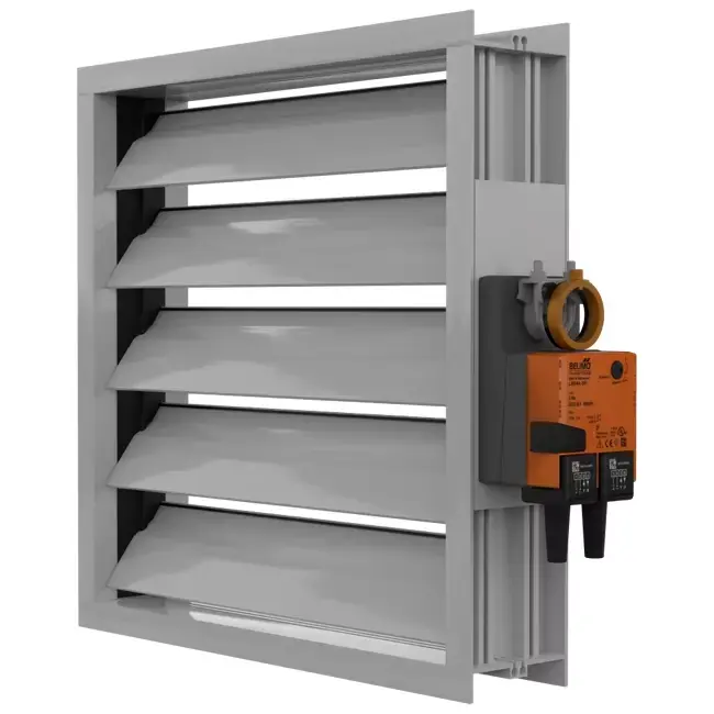 Clapet Maxivent avec actionneur pour M4512 profil bas horizontal gauche - DAL